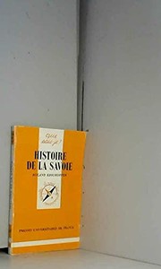 Cover of: Histoire de la Savoie by Roland Edighoffer