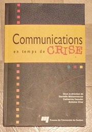 Cover of: Communications en temps de crise