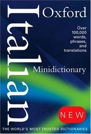 Cover of: Oxford Italian Minidictionary