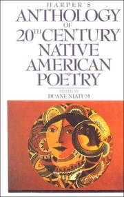 Cover of: Harper's Anthology of 20th Century Native American Poetry