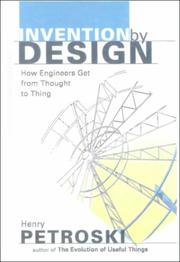 Cover of: Invention by Design by Henry Petroski