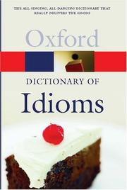Cover of: The Oxford dictionary of idioms by edited by Judith Siefring.