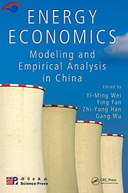 Energy economics by Yi-Ming Wei