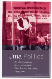 Cover of: Uma politics by Jacqueline Vel