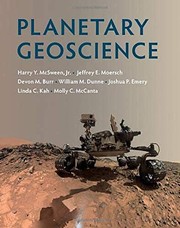 Cover of: Planetary Geoscience by McSween, Harry Y., Jr., Jeffrey E. Moersch, Devon M. Burr, William M. Dunne, Joshua P. Emery