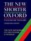 Cover of: The New shorter Oxford English dictionary on historical principles
