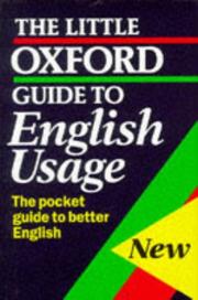 Cover of: The Little Oxford Guide to English Usage
