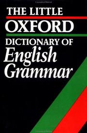 Cover of: The Little Oxford Dictionary of English Grammar