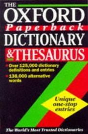 Cover of: The Oxford Paperback Dictionary and Thesaurus (Dictionary) by Julia Elliott