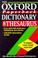 Cover of: The Oxford Paperback Dictionary and Thesaurus (Dictionary)