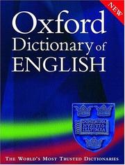 Cover of: Oxford dictionary of English. by 