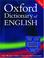 Cover of: Oxford dictionary of English.