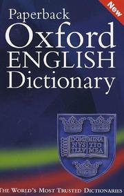 Cover of: Paperback Oxford English Dictionary by 