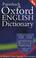 Cover of: Paperback Oxford English Dictionary