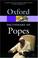 Cover of: The Oxford Dictionary of Popes (Oxford Paperback Reference)
