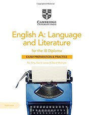 Cover of: English a: Language and Literature for the IB Diploma Exam Preparation and Practice