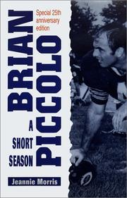 Cover of: Brian Piccolo by Jeannie Morris