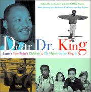 Cover of: Dear Dr. King: Letters from Today's Children to Martin Luther King, Jr