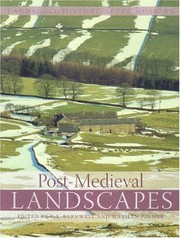 Cover of: Post-medieval Landscapes (Landscape History After Hoskins)