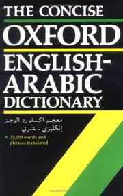 The Concise Oxford English-Arabic dictionary of current usage cover