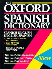 Cover of: The Oxford Spanish Dictionary : Spanish-English/English-Spanish