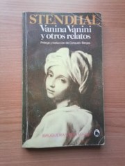 Chroniques italiennes - Vanina Vanini by Stendhal
