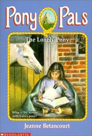 Cover of: The Lonely Pony (Pony Pals)
