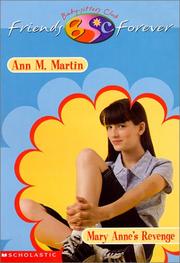 Cover of: Mary Anne's Revenge (Baby-Sitters Club Friends Forever)