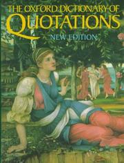 Cover of: The Oxford dictionary of quotations by edited by Angela Partington.