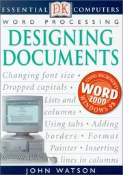 Cover of: Word Processing: Designing Documents (DK Essential Computers)