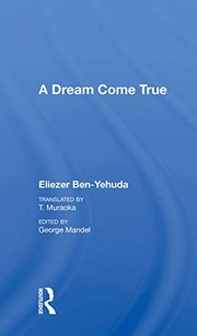 Cover of: Dream Come True by Eliezer Ben-Yehuda