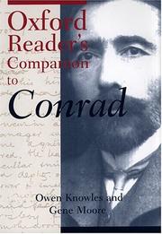 Cover of: The Oxford reader's companion to Conrad by edited by Owen Knowles and Gene Moore.