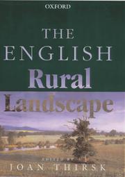 Cover of: The English rural landscape by edited by Joan Thirsk.