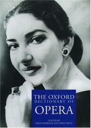 Cover of: The Oxford dictionary of opera