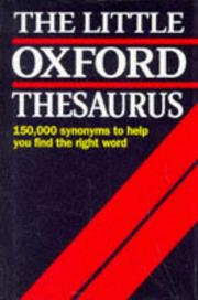 Cover of: The little Oxford thesaurus by Alan Spooner