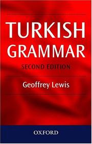 Cover of: Turkish Grammar by Geoffrey Lewis