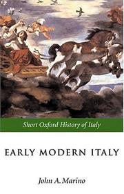 Cover of: Early Modern Italy: 1550-1796 (Short Oxford History of Italy)