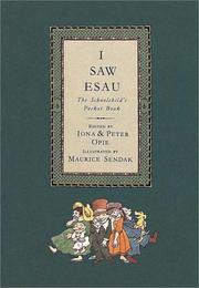 Cover of: I Saw Esau by Iona Opie