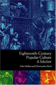 Cover of: Eighteenth-Century Popular Culture by 