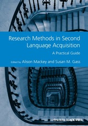 Cover of: Research methods in second language acquisition by Alison Mackey