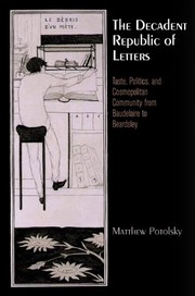 Cover of: The decadent republic of letters by Matthew Potolsky