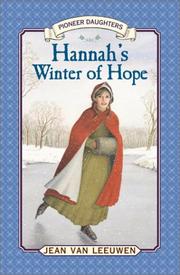 Cover of: Hannah's Winter of Hope (Pioneer Daughters)