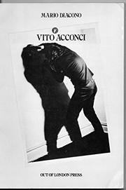 Cover of: Vito Acconci by Vito Acconci