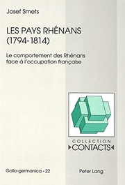 Les pays rhénans (1794-1814) by Josef Smets
