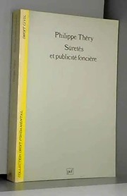 Cover of: Sûretés et publicité foncière by Philippe Théry