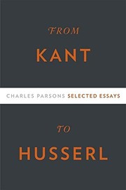 Cover of: From Kant to Husserl by Parsons, Charles