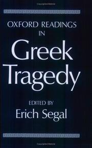 Cover of: Oxford Readings in Greek Tragedy by Erich Segal