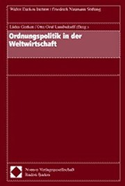 Cover of: Ordnungspolitik in der Weltwirtschaft