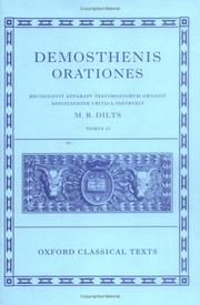 Cover of: Orationes by Demosthenes