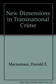 Cover of: New dimensions in transnational crime